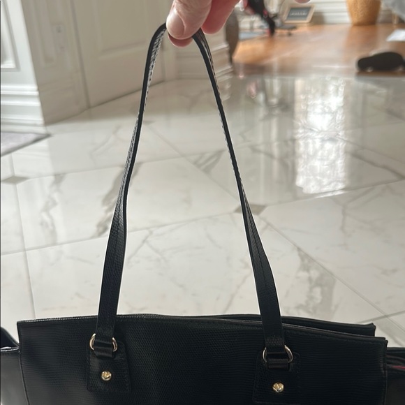 Dooney & Bourke Black Leather Tote Bag - Picture 10 of 14